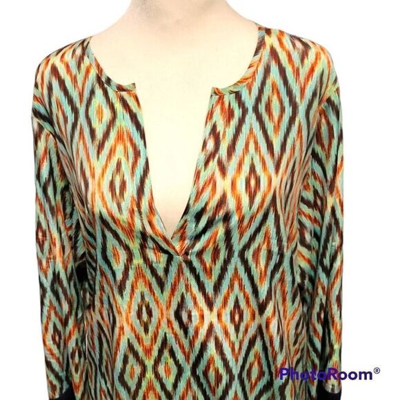 Collective Concepts Long Sleeve Blouse Size Large - Picture 2 of 7